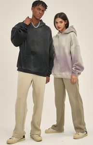 Jersey con capucha de piedra ácida Vintage para hombre, Sudadera con capucha lavada desgastada de gran tamaño, 100% algodón, Top Otoño Invierno - Product Image 4