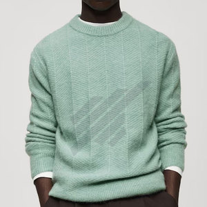 Pull tricoté en coton 100% de haute qualité pour hommes, de différentes couleurs, dernier design à prix réduit pour l'hiver - Product Image 1