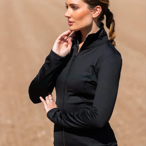 Chaqueta de equitación duradera para mujer, impermeable, transpirable y elástica, prendas de vestir exteriores elegantes construidas para la comodidad del entrenamiento ecuestre - Product Image 5