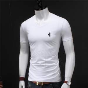 เสื้อยืดโพลีเอสเตอร์แขนสั้นสำหรับผู้ชายสไตล์ไฮสตรีทเสื้อยืดคอกลมปกเสื้อพิมพ์ดิจิตอลลายตัวอักษรตัวเลือกว่างเปล่า - Product Image 3