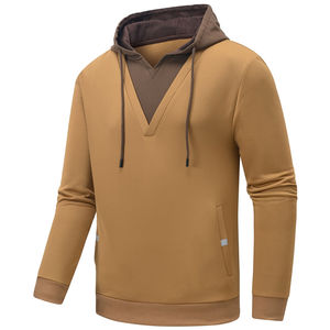 พิมพ์โลโก้ตามสั่ง ดีไซน์ใหม่ 2024 เสื้อฮู้ดดี้ผู้ชายไซส์ใหญ่ ผ้าบางเบาระบายอากาศดี หลายสี แบบเรียบ ขายส่ง - Product Image 2