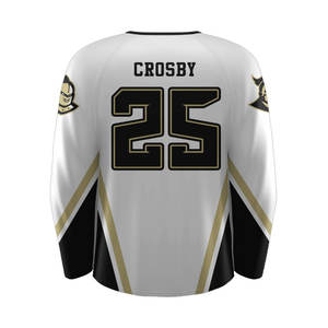 Uniformes d'équipe de maillots de Hockey sur glace personnalisés de haute qualité Tissu polyester respirant à séchage rapide Approvisionnement d'usine OEM - Product Image 6