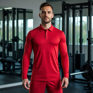 Personnalisé Muscle Polo T-shirts Hommes Haute Qualité 100% Polyester Polo Hommes Gym Fitness Muscle Polo Shirt - Product Image 4