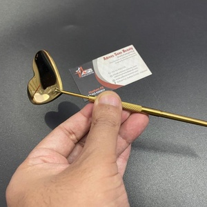 Red Gold Black Pink Nude Custom Color Coated Stainless Steel Heart Shape Eyelash <b>Mirror</b> Lash <b>Inspection</b> Makeup <b>Mirrors</b> - Product Image 5