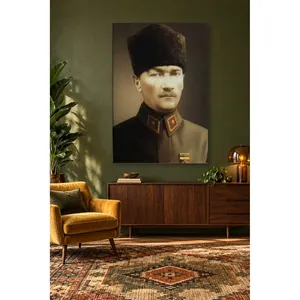 Portrait de Fida Atatrk en uniforme militaire avec Kalpak, impression sur toile - Product Image 2