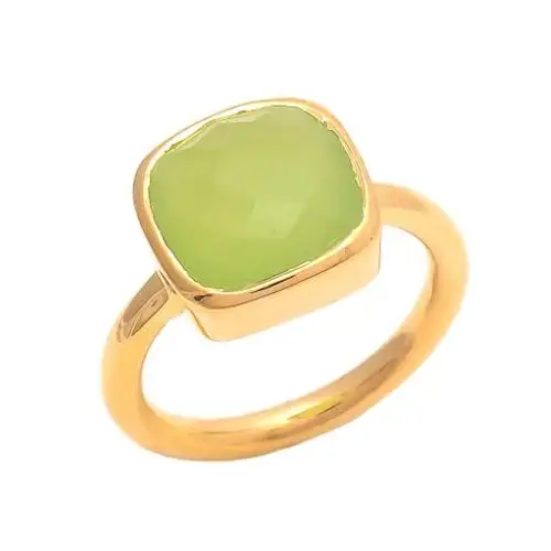 See Green Chalcedony Birthstone Gift For Her Attractive Gemstone Rings