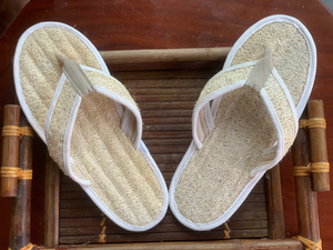Cozy and Sustainable Loofah <b>Slippers</b> Earth-Conscious Design for Natural Comfort Cradling Your Feet - Product Image 6