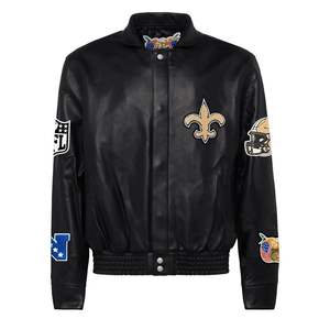 VESTE PLEINE EN CUIR NEW ORLEANS SAINTS - Product Image 1