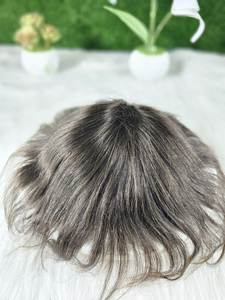 Perruque Lace Front pour hommes Short pour Pixie Cut Curly Natural Black Preplucked Glueless SP Toupee Human Hair Loose Curly - Product Image 2