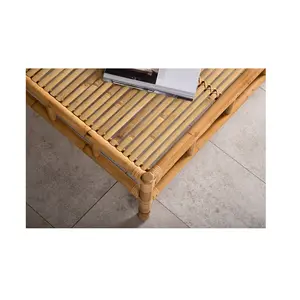 Mesa de bambú para uso en hoteles, productos de Alta Calidad de Café modernos, muebles ecológicos, mesa de bambú hecha en Vietnam