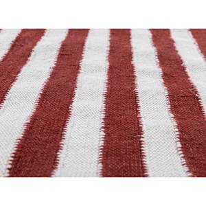 Alfombra Kilim de Lana Tejida Plana Alhambra Ivory, Hecha a Mano, Rectangular a Rayas para Sala de Estar o Dormitorio, Modelo ADWP-13064 - Product Image 3