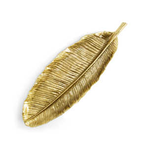 Vajilla de diseño Premium, cuencos de Metal para servir alimentos, diseño de hojas, cuencos decorativos pulidos dorados para servir - Product Image 2