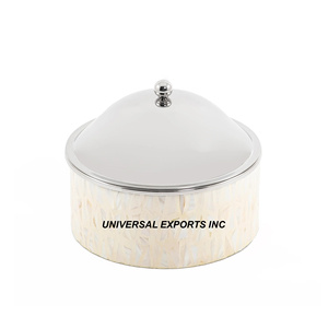Réchauffeur d'aliments en métal imprimé au design personnalisé nouveauté casserole de table ustensiles de cuisine vaisselle de luxe marmite en métal - Product Image 2