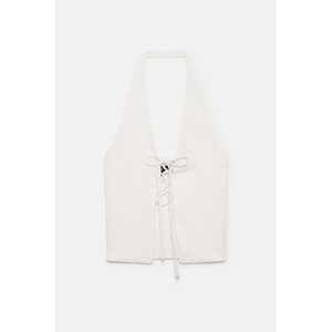 Top Informal con Lazada Delantera para Mujer, Estilo Bohemio de Punto de Seda con Cuello de Lazo, Tejido en Tallas Grandes XL para Primavera, Verano y Otoño - Product Image 6