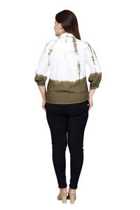 Camisas de verano personalizadas teñidas y teñidas de rayón de alta calidad para mujer - Product Image 4