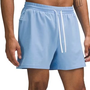 Pantalones cortos deportivos para hombre con logotipo personalizado, pantalones cortos informales/a la moda de alta calidad, holgados, sólidos y multicolores, con botones en la cintura - Product Image 3