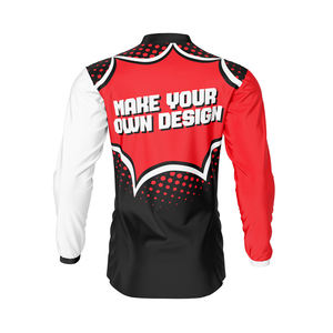 Meilleure vente de haute qualité respirant coupe-vent sublimé à manches longues Motocross Racing Jersey imprimé Techniques en gros - Product Image 4