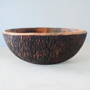 SU CUENCO-FRUTERO TALLADO DE MADERA REAL NATURAL, Cuenco de madera decorativo para mesa, oficina, decoración del hogar, utensilios de cocina - Product Image 3