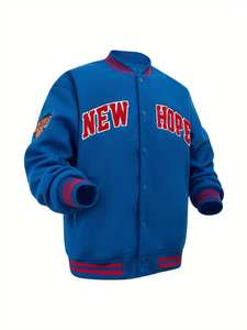 Chaqueta de béisbol de lana Vintage hecha a medida para hombre estilo bombardero de escuela secundaria bordado de chenilla Varsity Casual invierno de talla grande - Product Image 3