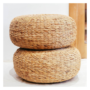 Lightweight and stackable Water Hyacinth Floor Cushion made in Vietnam durable water hyacinth cushion for multipurpose interiors - Product Image 2