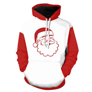 Sweat-shirts à capuche unisexes de Noël d'hiver de haute qualité, design personnalisé, pull décontracté imprimé en polaire respirant coupe-vent 100% coton - Product Image 5