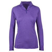 Nueva Llegada POWER HINT Camiseta de Polo de Carreras para Mujer, Estilo Western, con Media Cremallera, de Algodón, Compresión, Transpirable, Cuero Genuino