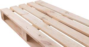 Paleta de luz natural 120 x 60 x 13 cm (L x P x A) – Estilo natural/shabby chic/vintage/construcción de muebles – Estante de paleta – Construcción de cama - Product Image 2