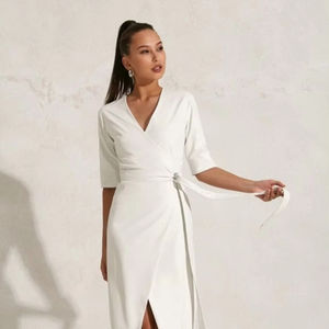 Robes gilet d'été col en V manches courtes personnalisées Mini robes pour femmes avec strass Robe de soirée sexy pour femmes - Product Image 1