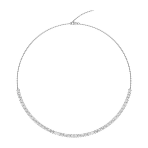 Collier en diamant cultivé en laboratoire Collier en or blanc 14KT et en or blanc 18KT avec collier en diamant CVD de 16/18/22 pouces - Product Image 1