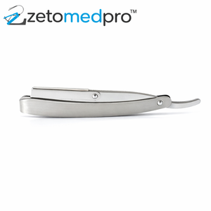 Porte-rasoir droit pour barbier, rouge et noir, réutilisable - Product Image 6