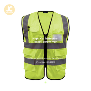 Réfléchissant haute visibilité à séchage rapide avec sécurité en maille zippée de poche - Product Image 1