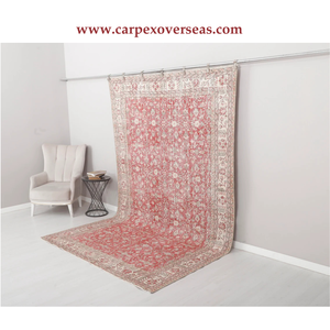 Tapis en laine rose doux persan de haute qualité confortable et durable antidérapant et lavable pour la décoration de la maison expédition rapide - Product Image 3