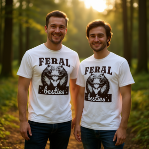 Maglietta Promozionale Coordinata Possum Feral Besties Best Friend Twinning BFF - Product Image 3