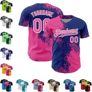 Maillot de baseball respirant cousu avec impression numérique par sublimation sur mesure OEM - Product Image 4