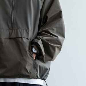 Chaqueta cortavientos de nailon deportiva personalizada para hombre, Sudadera con capucha impermeable Retro Vintage para correr al aire libre, grosor fino - Product Image 2