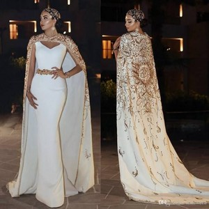 Robe de mariée sirène de luxe, longue, en maille respirante, dentelle cristalline, faite à la main, grande taille, blanche, sans bretelles, avec soutien-gorge intégré - Product Image 2