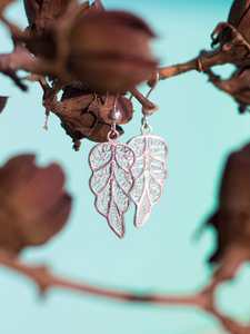 Pendientes de Plata de Ley 925 con Diseño de Hojas Onduladas de Alta Calidad, los Más Vendidos, Proveedor Directo de la India, Brillo Deslumbrante para Mujer - Product Image 2