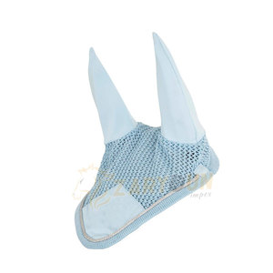 Voiles de mouche de cheval brun personnalisables de haute qualité Top Seller Bonnets d'oreille équestres avec options de taille et de conception - Product Image 3