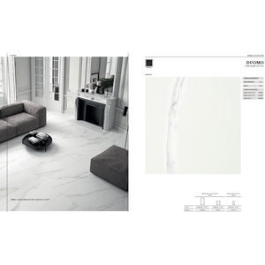 Duomo, tamaño 30x60. Baldosa de porcelana satinada. Colores blanco. También disponible en 60x120 y 60x60. - Product Image 1
