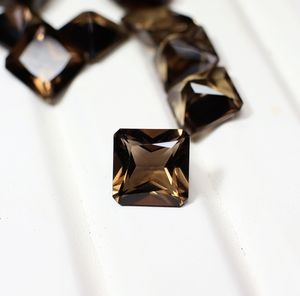 หินควอทซ์สโมคกี้เจียระไนแบบเหลี่ยมเพชรพลอยเหลี่ยมเพชรพลอยแบบหลวม - Product Image 4