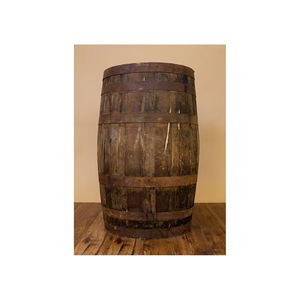 La mejor calidad 200L Barril de cerveza de madera Borde negro Acabado lacado Tambores decorativos Cubos Mejor precio - Product Image 3