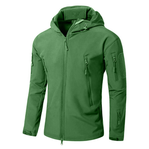 Veste de sport décontractée imperméable à col montant léger pour hommes veste coupe-vent Softshell en tissu enduit d'été - Product Image 4