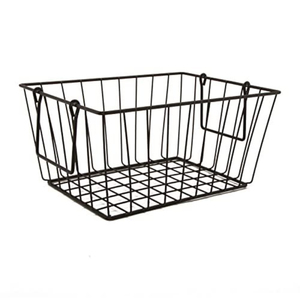 American Metal Craft <b>Black</b> Metal Wire <b>Basket</b> Round Fruit Serving <b>Storage</b> <b>Basket</b> For Kitchen & Restaurant Tabletop Use Low Price - Product Image 5