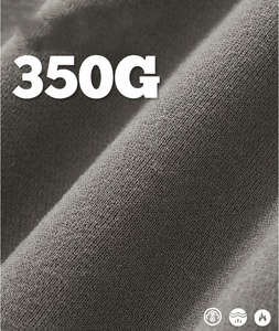 Heavyweight 350G <b>Fleece</b> Hoodie Sweatshirt Boxy Short Wide Version Breathable Feature T-<b>shirt</b> for <b>men</b> - Product Image 4