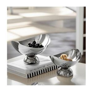 Gobelets à dessert en acier inoxydable au design moderne et luxueux, mini verres ronds à pied pour crème glacée - Product Image 2