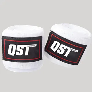 MMA Martial Arts Karate Pro-Fighting Boxing Bandage Hand Wraps 100% Cotton with Customized Logo Printed OEM/ODM Services