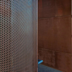 FEUILLE DE PLAFOND ET DE TOITURE Matériaux de construction en treillis métallique perforé en aluminium galvanisé décoratif certifié CE - Product Image 1