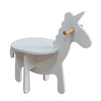 Chaise enfant licorne moderne en MDF coloré pour chambre à coucher, mobilier pour maternelle CHAO CHING -001