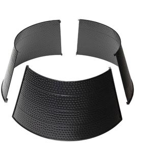 Modern black hammered iron <b>tree</b> collar Christmas decoration <b>tree</b> <b>stand</b> classy inspired decor for home new year Xmas party 2023 - Product Image 4