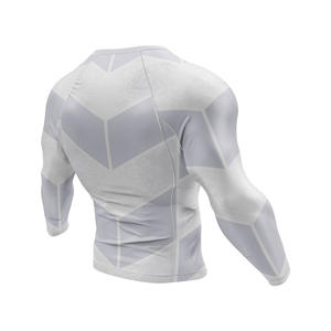 Maillot de sport de compression pour homme Wear 4 Games, impression par transfert thermique personnalisée, extensible dans les quatre sens, séchage rapide, 100% polyester, manches longues - Product Image 3